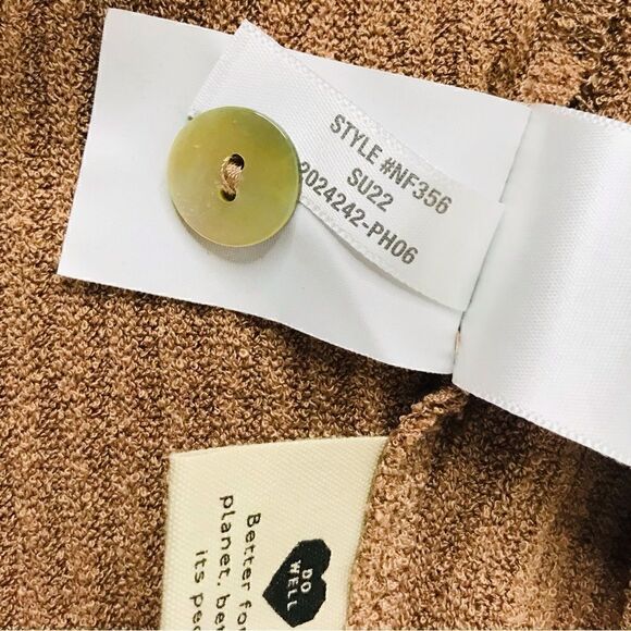 New! Madewell MWL Ribbed Sweater Henley Shell Button Crop Tank Top - Picture 7 of 7